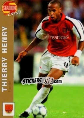 Cromo Thierry Henry - Stadion Cards 2000-2005 n. 9 - Stadion Cards