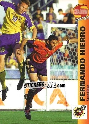 Figurina Fernando Hierro - Stadion Cards 2000-2005 n. 29 - Stadion Cards