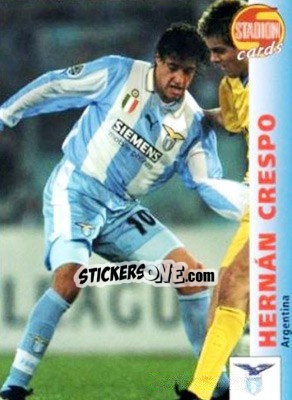 Figurina Hernan Crespo - Stadion Cards 2000-2005 n. 52 - Stadion Cards