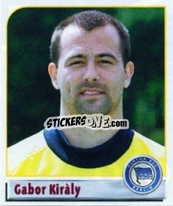 Cromo Gabor Kiràly - German Football Bundesliga 2001-2002 n. 10 - Panini