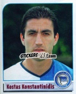 Cromo Kostas Konstantinidis - German Football Bundesliga 2001-2002 n. 17 - Panini