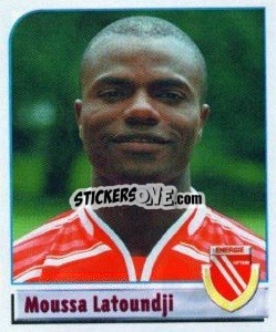 Cromo Moussa Latoundji - German Football Bundesliga 2001-2002 n. 75 - Panini