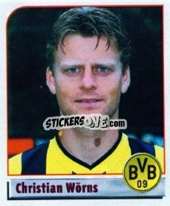 Sticker Christian Wörns - German Football Bundesliga 2001-2002 n. 93 - Panini