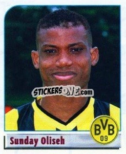 Cromo Sunday Oliseh - German Football Bundesliga 2001-2002 n. 100 - Panini