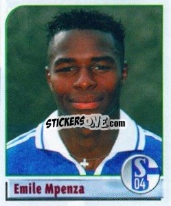Cromo Emile Mpenza - German Football Bundesliga 2001-2002 n. 162 - Panini