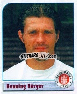 Cromo Henning Bürger - German Football Bundesliga 2001-2002 n. 181 - Panini