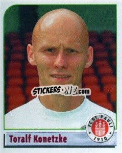 Cromo Toralf Konetzke - German Football Bundesliga 2001-2002 n. 187 - Panini