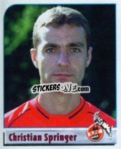 Sticker Christian Springer - German Football Bundesliga 2001-2002 n. 268 - Panini
