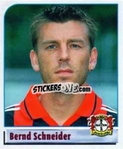 Sticker Bernd Schneider - German Football Bundesliga 2001-2002 n. 290 - Panini