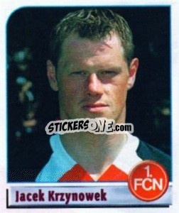 Sticker Jacek Krzynowek - German Football Bundesliga 2001-2002 n. 396 - Panini
