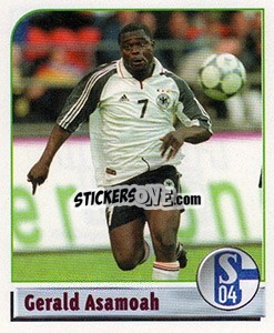 Sticker Gerald Asamoah - German Football Bundesliga 2001-2002 n. J - Panini