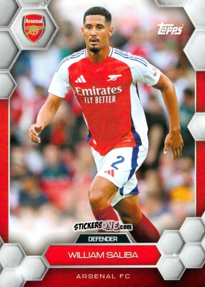 Sticker William Saliba - Arsenal 2024-2025 Fan Set
 n. 5 - Topps