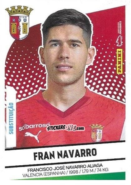 Cromo Fran Navarro (Substituições) - Futebol 2024-2025
 n. 112bis - Panini