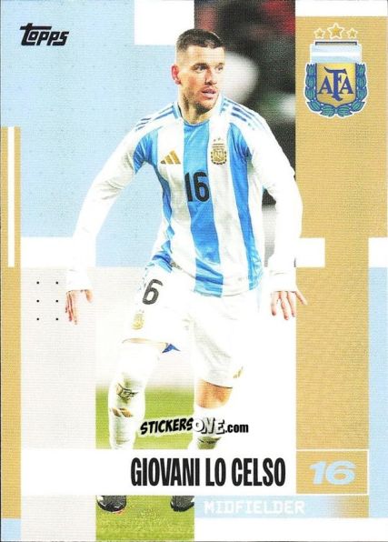 Cromo Giovani Lo Celso - Argentina 2024 Team Set
 n. 17 - Topps