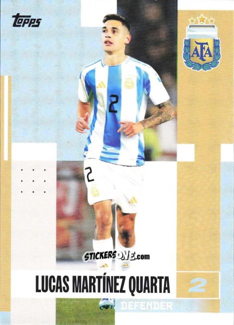 Sticker Lucas Martínez Quarta - Argentina 2024 Team Set
 n. 14 - Topps