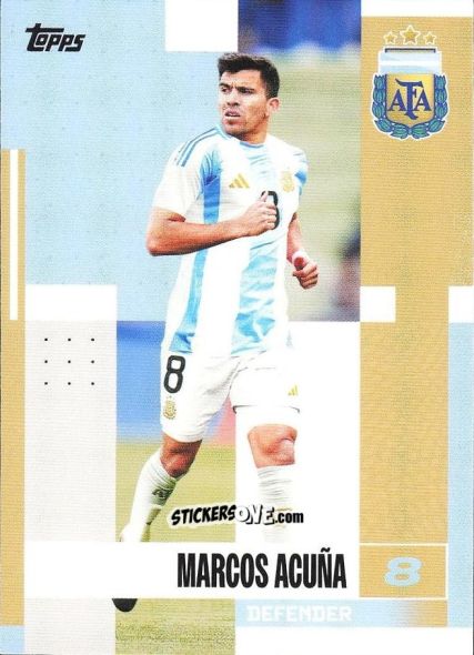 Sticker Marcos Acuña - Argentina 2024 Team Set
 n. 8 - Topps