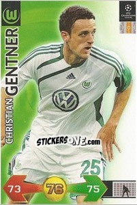 Cromo Christian Gentner - UEFA Champions League 2009-2010. Super Strikes n. 341 - Panini