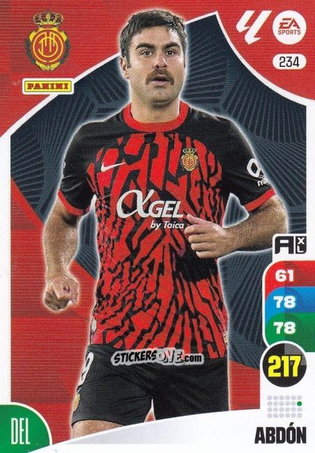 Figurina Abdón - LaLiga 2024-2025. Adrenalyn XL
 n. 234 - Panini