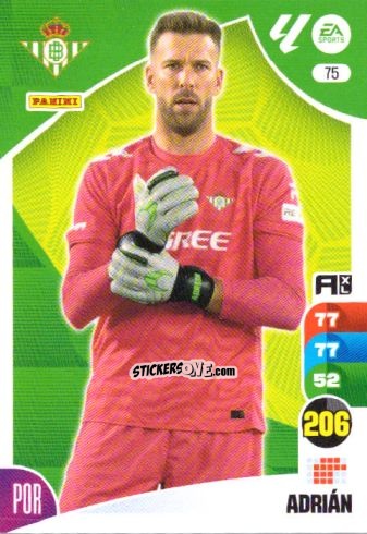 Figurina Adrián - LaLiga 2024-2025. Adrenalyn XL
 n. 75 - Panini