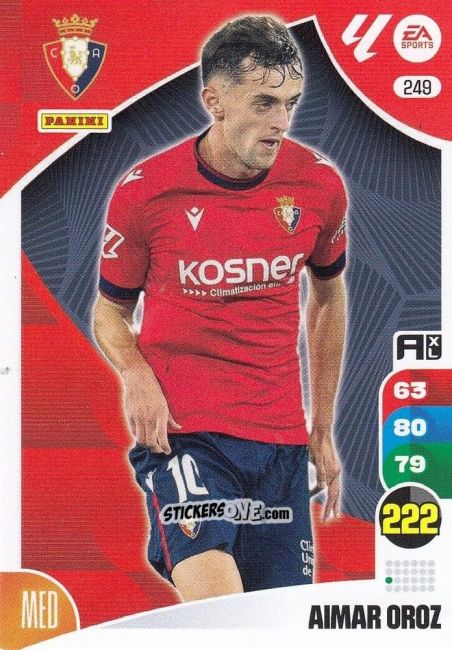 Figurina Aímar Oroz - LaLiga 2024-2025. Adrenalyn XL
 n. 249 - Panini