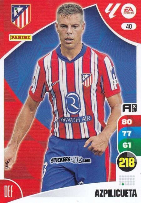 Figurina Azpilicueta - LaLiga 2024-2025. Adrenalyn XL
 n. 40 - Panini