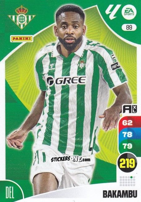 Figurina Bakambu - LaLiga 2024-2025. Adrenalyn XL
 n. 89 - Panini