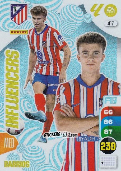 Figurina Barios - LaLiga 2024-2025. Adrenalyn XL
 n. 417 - Panini