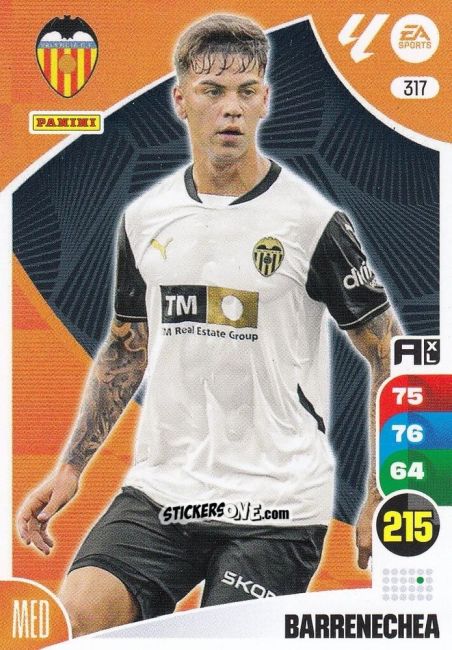 Figurina Barrenechea - LaLiga 2024-2025. Adrenalyn XL
 n. 317 - Panini