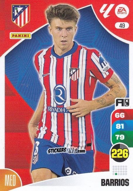 Sticker Barrios - LaLiga 2024-2025. Adrenalyn XL
 n. 49 - Panini