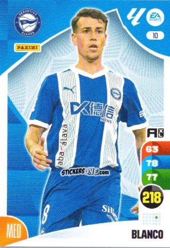 Cromo Blanco - LaLiga 2024-2025. Adrenalyn XL
 n. 10 - Panini