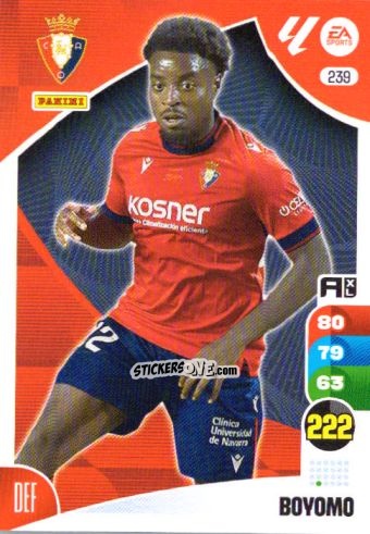 Figurina Boyomo - LaLiga 2024-2025. Adrenalyn XL
 n. 239 - Panini