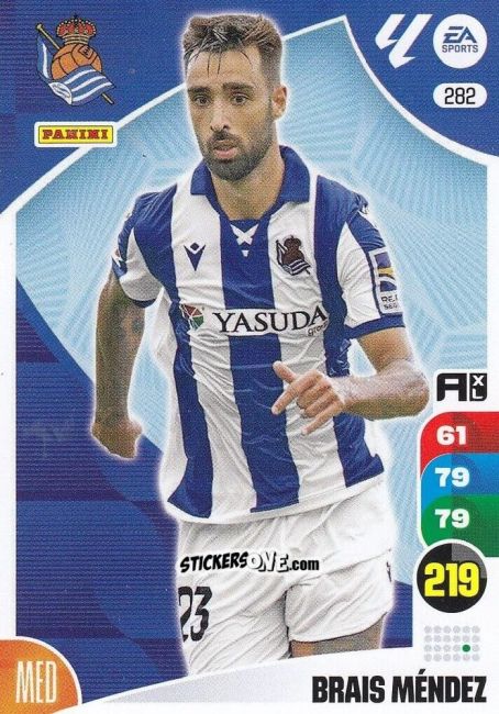 Figurina Brais Méndez - LaLiga 2024-2025. Adrenalyn XL
 n. 282 - Panini
