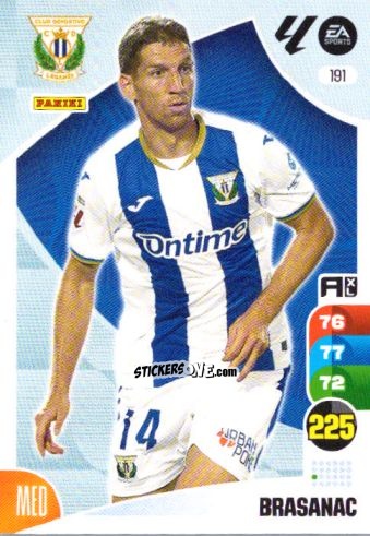 Figurina Brasanac - LaLiga 2024-2025. Adrenalyn XL
 n. 191 - Panini
