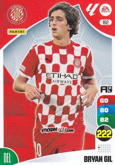 Figurina Bryan Gil - LaLiga 2024-2025. Adrenalyn XL
 n. 162 - Panini