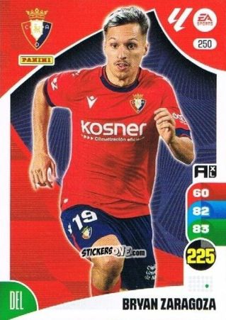 Figurina Bryan Zaragoza - LaLiga 2024-2025. Adrenalyn XL
 n. 250 - Panini