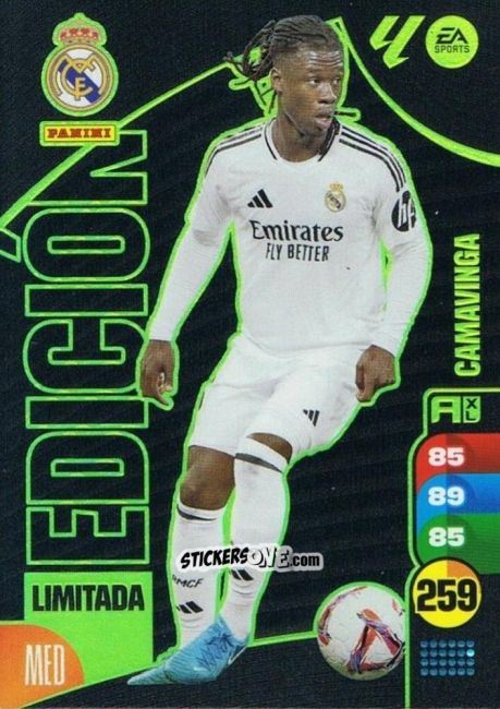 Sticker Camavinga - LaLiga 2024-2025. Adrenalyn XL
 n. LE13 - Panini