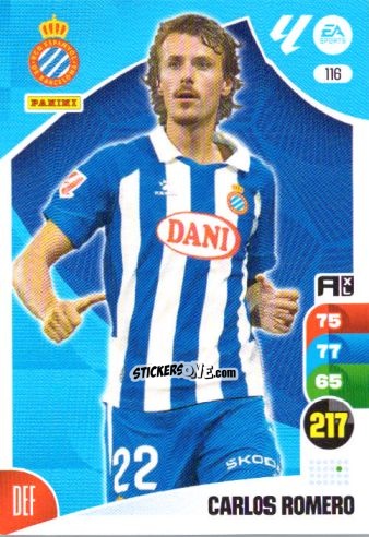 Figurina Carlos Romero - LaLiga 2024-2025. Adrenalyn XL
 n. 116 - Panini