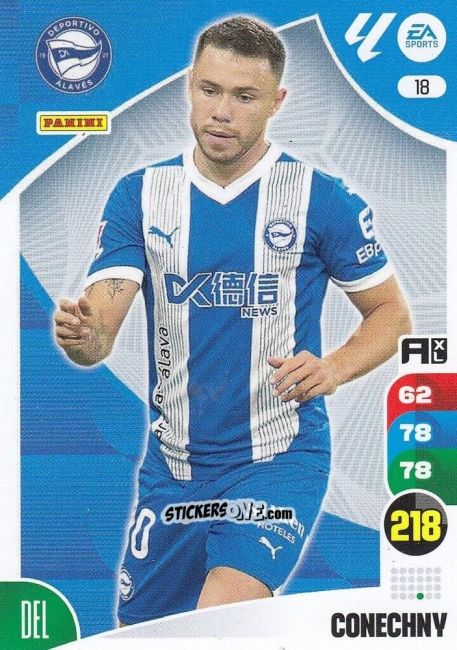 Cromo Tomás Conechny - LaLiga 2024-2025. Adrenalyn XL
 n. 18 - Panini