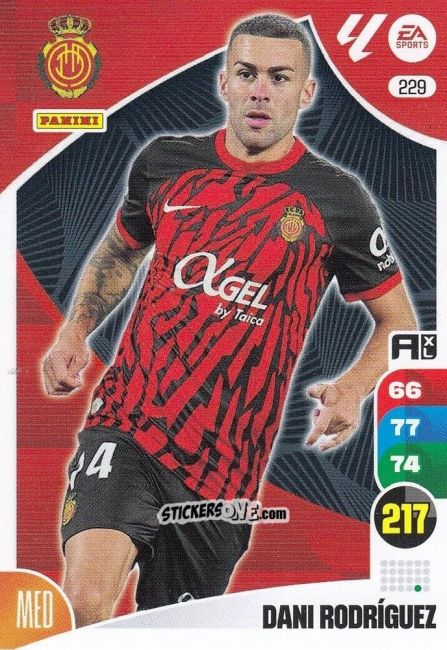 Figurina Dani Rodríguez - LaLiga 2024-2025. Adrenalyn XL
 n. 229 - Panini