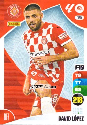 Figurina David López - LaLiga 2024-2025. Adrenalyn XL
 n. 150 - Panini