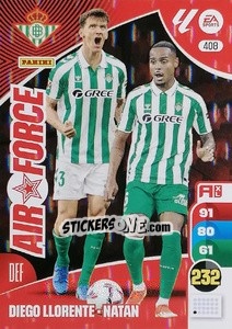 Figurina Diego Llorente / Natan - LaLiga 2024-2025. Adrenalyn XL
 n. 408 - Panini