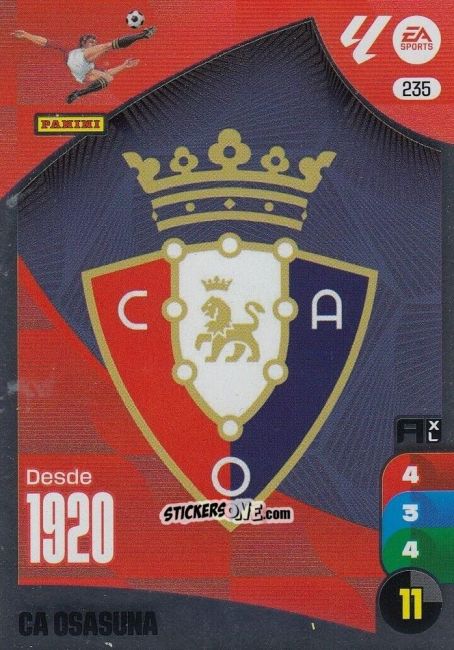 Figurina Escudo OSA - LaLiga 2024-2025. Adrenalyn XL
 n. 235 - Panini