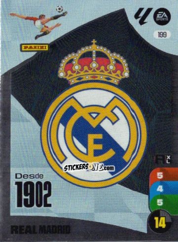 Figurina Escudo RMA - LaLiga 2024-2025. Adrenalyn XL
 n. 199 - Panini