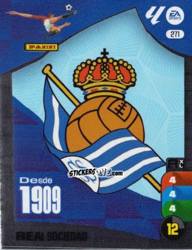 Figurina Escudo RSO - LaLiga 2024-2025. Adrenalyn XL
 n. 271 - Panini