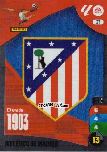 Cromo Escudo ATM - LaLiga 2024-2025. Adrenalyn XL
 n. 37 - Panini