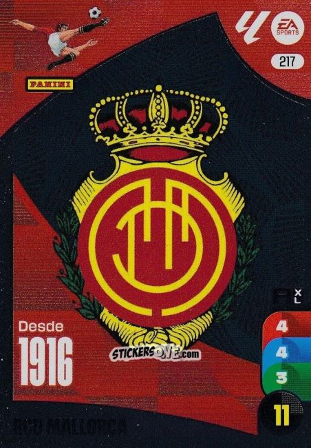 Figurina Escudo MLL - LaLiga 2024-2025. Adrenalyn XL
 n. 217 - Panini