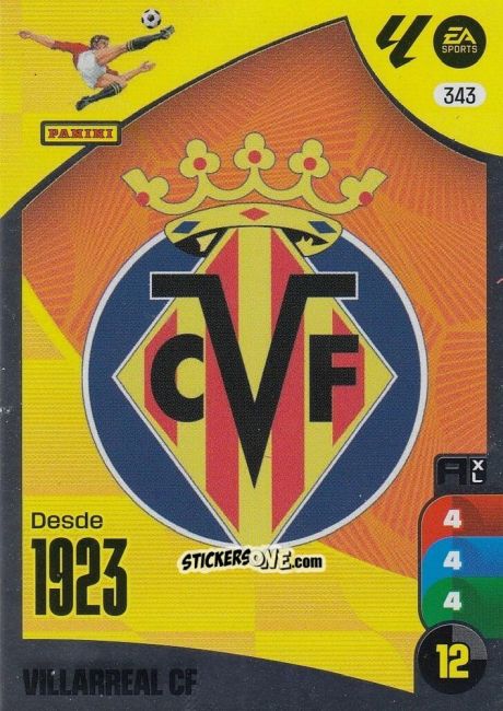 Figurina Escudo vil - LaLiga 2024-2025. Adrenalyn XL
 n. 343 - Panini
