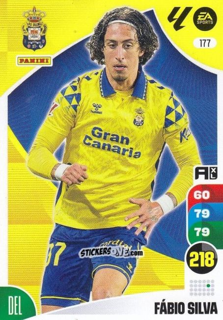 Figurina Fábio Silva - LaLiga 2024-2025. Adrenalyn XL
 n. 177 - Panini