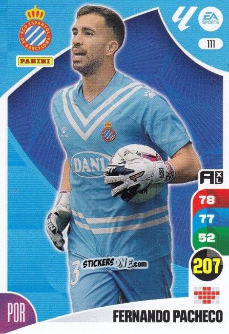Figurina Fernando Pacheco - LaLiga 2024-2025. Adrenalyn XL
 n. 111 - Panini