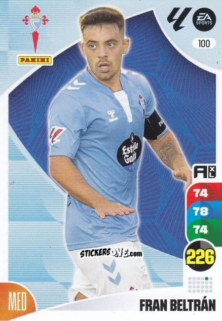 Figurina Fran Beltrán - LaLiga 2024-2025. Adrenalyn XL
 n. 100 - Panini